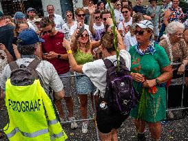 Last Day Of The International Four Days Marches Was Shortened Due To Heat, In Nijmegen.