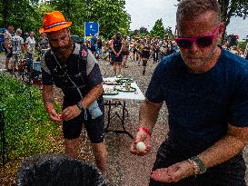 Last Day Of The International Four Days Marches Was Shortened Due To Heat, In Nijmegen.