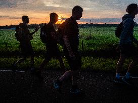 Last Day Of The International Four Days Marches Was Shortened Due To Heat, In Nijmegen.