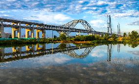 Changtai Yangtze River Bridge Construction in Taixing