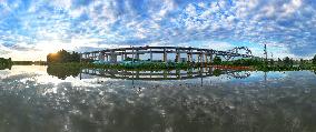 Changtai Yangtze River Bridge Construction in Taixing