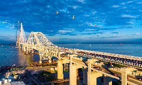 Changtai Yangtze River Bridge Construction in Taixing