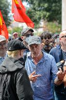 Philippe Poutou At The Rally Against Megabasins - La Rochelle