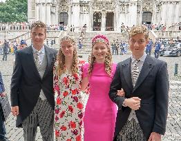 Royals Attend Te Deum Mass On The National Day - Brussels