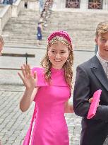 Royals Attend Te Deum Mass On The National Day - Brussels