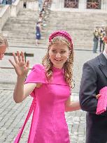 Royals Attend Te Deum Mass On The National Day - Brussels