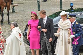 Royals Attend Te Deum Mass On The National Day - Brussels
