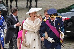 Royals Attend Te Deum Mass On The National Day - Brussels