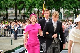 Royals Attend Te Deum Mass On The National Day - Brussels