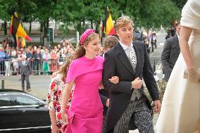 Royals Attend Te Deum Mass On The National Day - Brussels