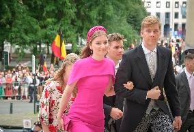 Royals Attend Te Deum Mass On The National Day - Brussels