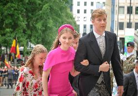 Royals Attend Te Deum Mass On The National Day - Brussels