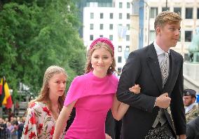 Royals Attend Te Deum Mass On The National Day - Brussels