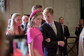 Royals Attend Te Deum Mass On The National Day - Brussels