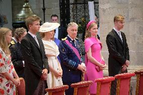 Royals Attend Te Deum Mass On The National Day - Brussels