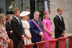 Royals Attend Te Deum Mass On The National Day - Brussels