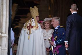 Royals Attend Te Deum Mass On The National Day - Brussels