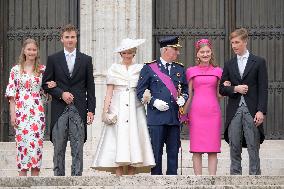 Royals Attend Te Deum Mass On The National Day - Brussels