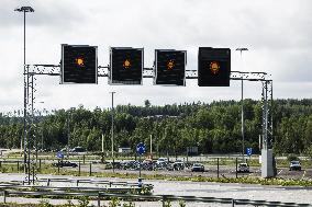 Closed Nuijamaa border crossing statio