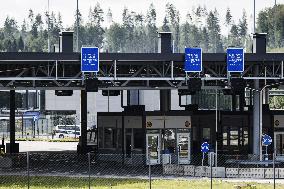 Closed Nuijamaa border crossing statio