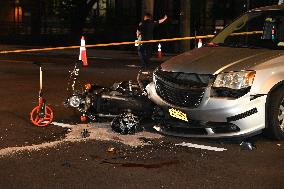 Fatal Collision Involving Motorcycle And Vehicle In Staten Island New York