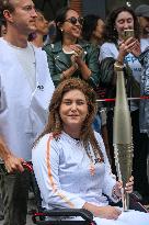 Paris 2024 - Lebanese Photojournalist Carries Olympic Torch - Vincennes