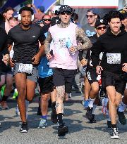 Travis Barker Running 5K In New York