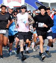 Travis Barker Running 5K In New York