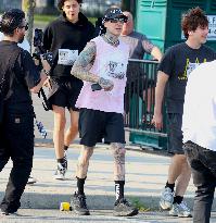 Travis Barker Running 5K In New York