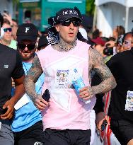 Travis Barker Running 5K In New York