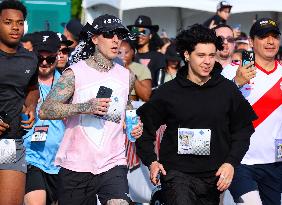 Travis Barker Running 5K In New York