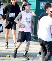 Travis Barker Running 5K In New York