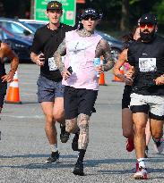 Travis Barker Running 5K In New York