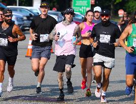 Travis Barker Running 5K In New York