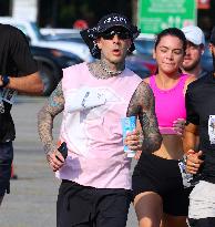 Travis Barker Running 5K In New York