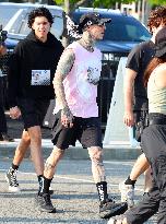 Travis Barker Running 5K In New York