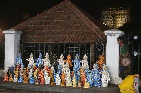 Daily Life During The Night Of The Vishu Festival In Trivandrum