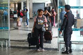 Nepali Students Return Kathmandu From Violence Hit Bangladesh