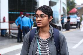 Nepali Students Return Kathmandu From Violence Hit Bangladesh