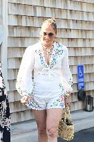 Jennifer Lopez Post Birthday Lunch - Bridgehampton