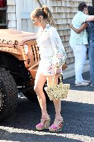 Jennifer Lopez Post Birthday Lunch - Bridgehampton