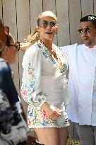 Jennifer Lopez Post Birthday Lunch - Bridgehampton