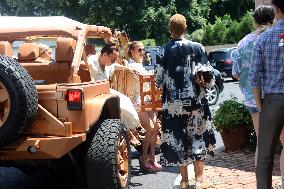 Jennifer Lopez Post Birthday Lunch - Bridgehampton