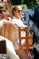 Jennifer Lopez Post Birthday Lunch - Bridgehampton