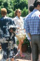 Jennifer Lopez Post Birthday Lunch - Bridgehampton