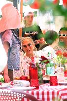 Jennifer Lopez Post Birthday Lunch - Bridgehampton