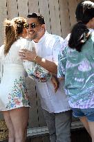 Jennifer Lopez Post Birthday Lunch - Bridgehampton