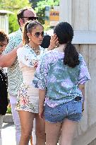 Jennifer Lopez Post Birthday Lunch - Bridgehampton