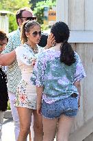 Jennifer Lopez Post Birthday Lunch - Bridgehampton