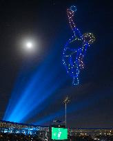 Sri Lanka Cricket Display Drone Show During The LPL Final Match In Colombo